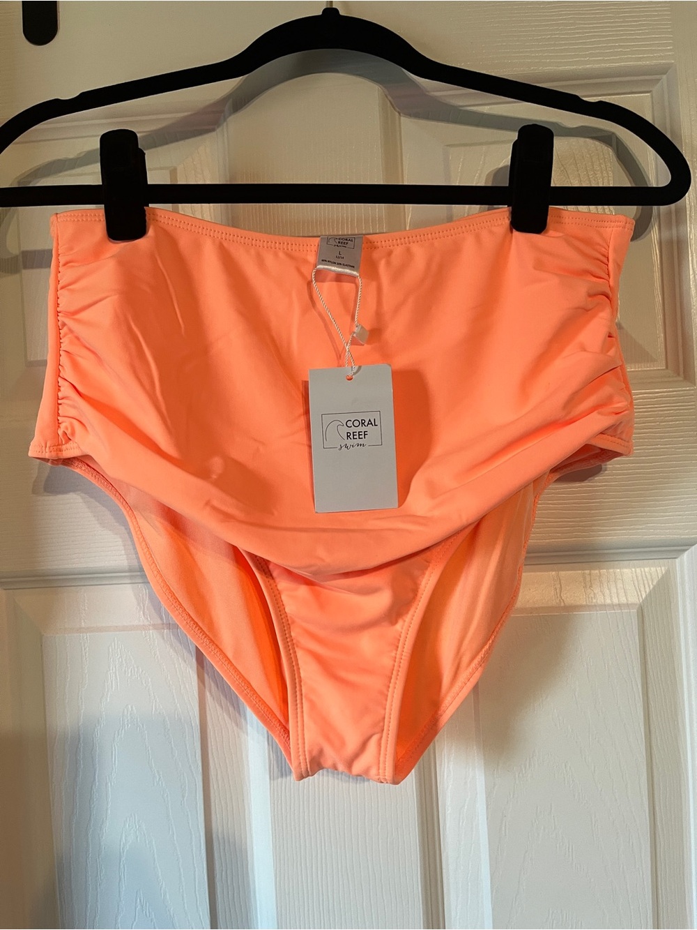 Coral Reef Women's High-Waist Swim Bottoms - Coral